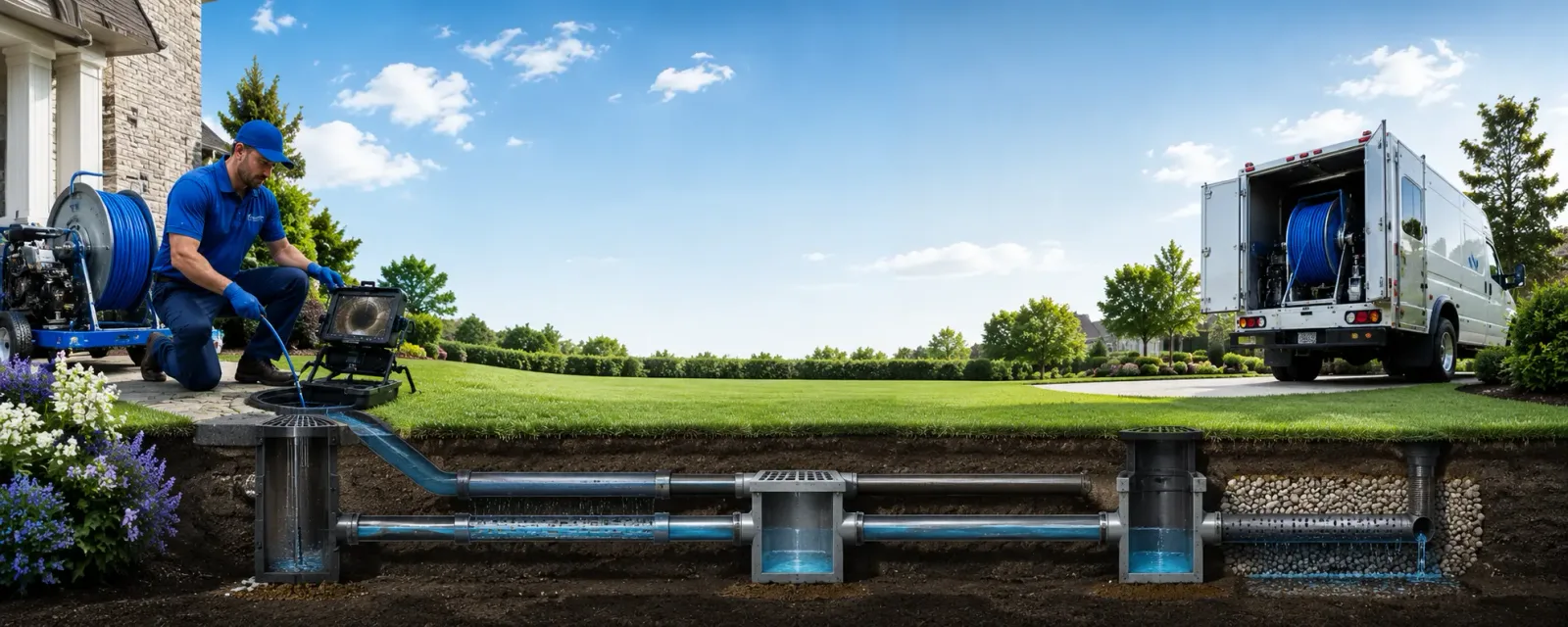Outdoor drain cleaning information for South Dos Palos, CA